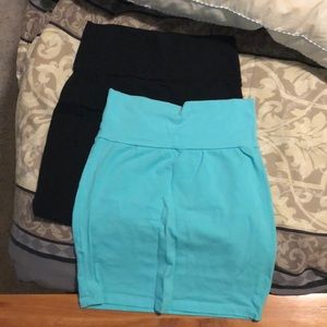 2 bodycon skirts